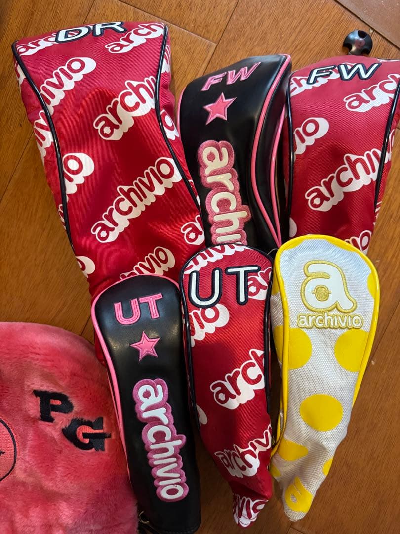 archivio キャディバッグ 黒/赤