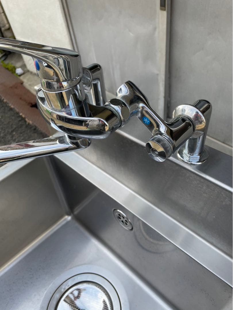 業務用 tanico 1槽シンク 混合水栓 蛇口付き 幅600×奥600 大阪発