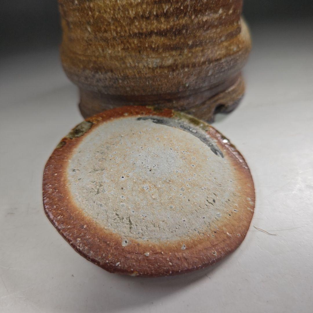 ウ265 水指『青木鵬磨作』『焼〆　水指　共箱』茶道具