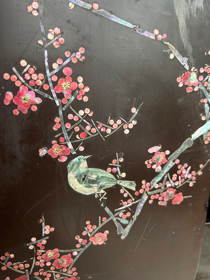 ② 螺鈿細工　小箪笥　アンティーク　難あり