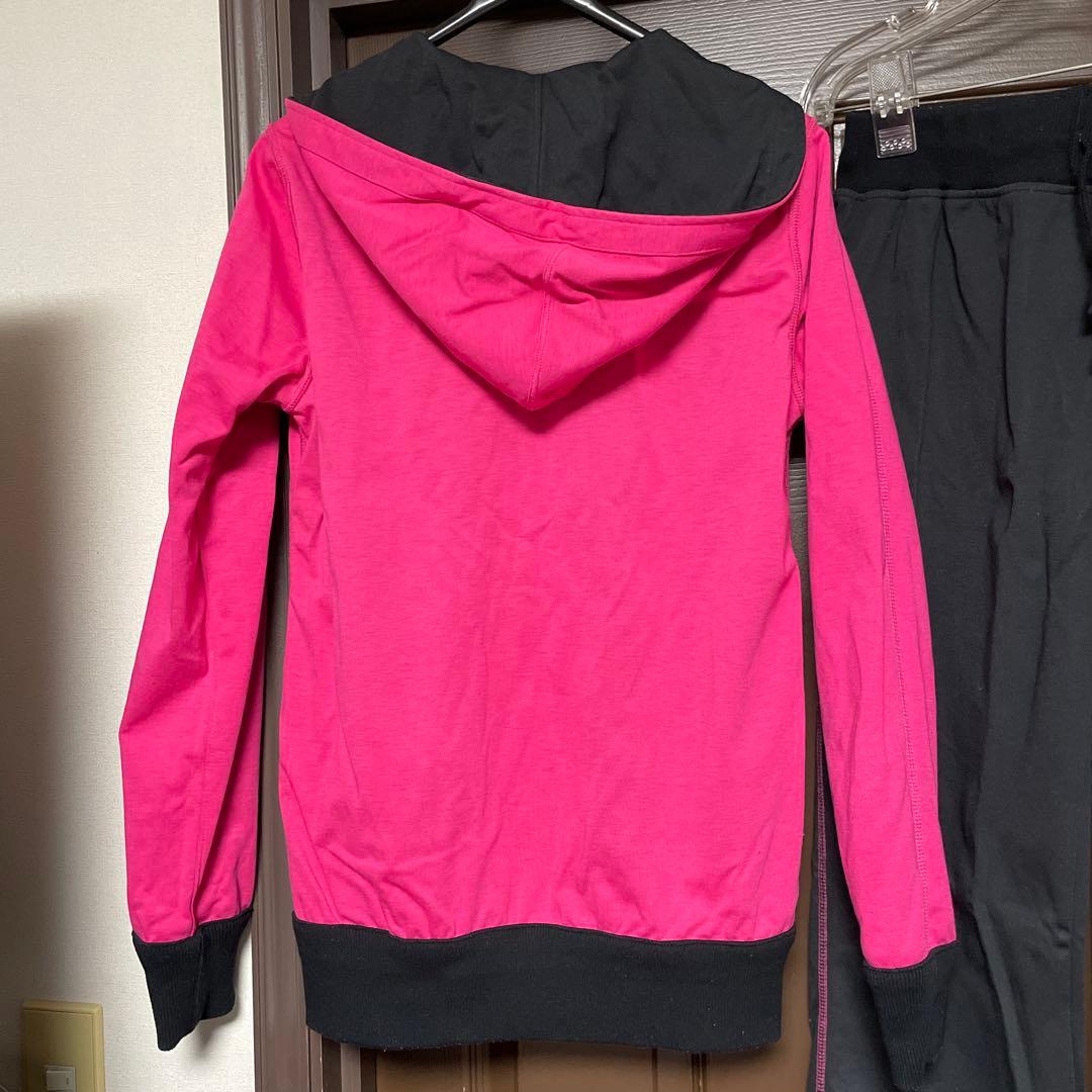 ダイエットスーツ(パーカーはリバーシブル)黒✖️ピンクLサイズ