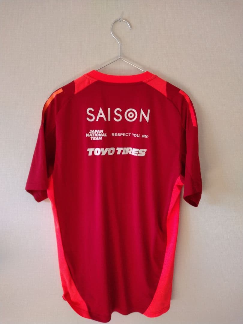 サッカー日本代表 トレーニングシャツ Tiro24 レッド