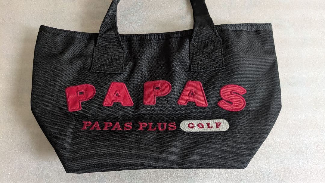 papas　パパスプラス　カートバッグ　黒ブラック