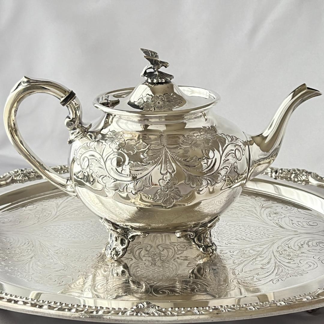 【Harts The Silversmiths】 ファルコンのティーセット 3点