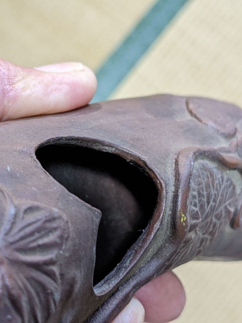 ♦江戸〜明治時代 掛け花 瓜形花器 花入 花活 コレクション 骨董品アンティーク