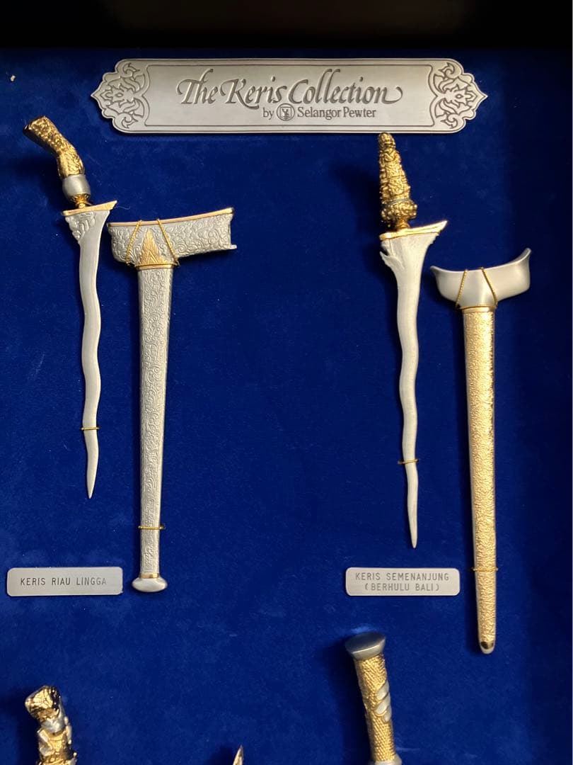 アンティーク雑貨 The Keris Collection Selangor Pewter x 4