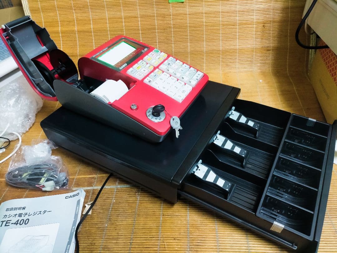 カシオレジスター　TE-400　フル設定無料　PC連携売上管理　901779