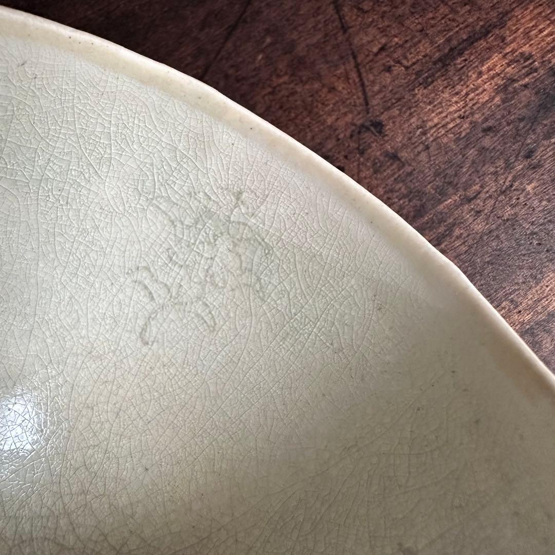 【超希少】 高麗 青磁 陰刻 菊花紋 茶碗 朝鮮美術 古玩 骨董 美品