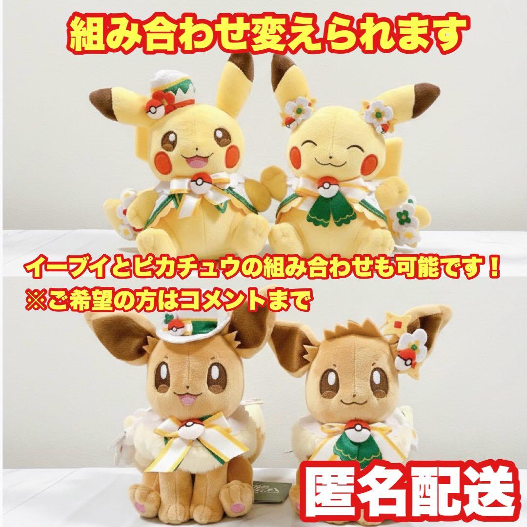 【2種セット】ポケパークカントー ピカチュウ ぬいぐるみ カーニバル衣装
