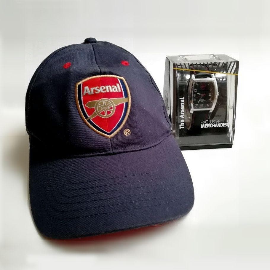 Arsenal アーセナル　公式グッズ　腕時計＋キャップ　未使用