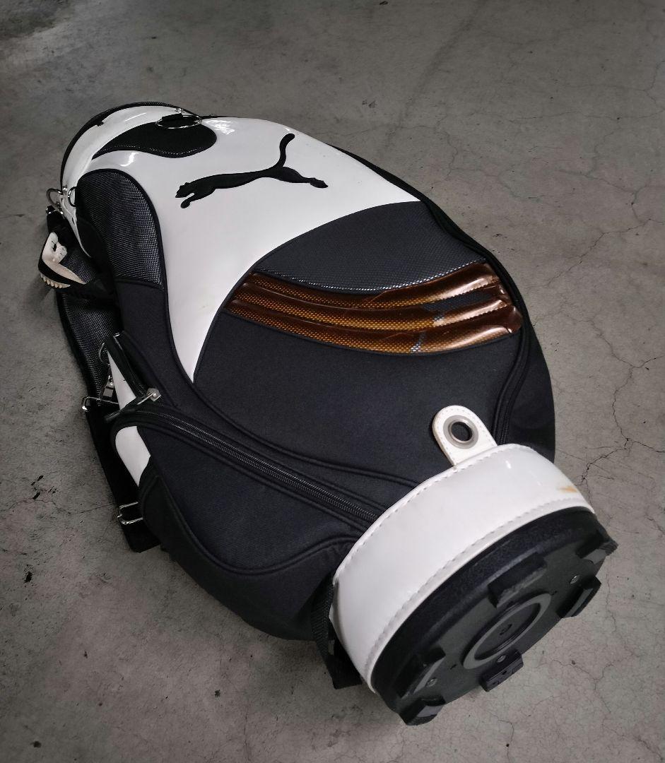 *＊PUMA＊* プーマ キャディバッグ エナメル フード付き ホワイト