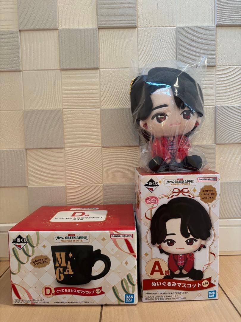 一番くじ　Mrs. GREEN APPLE A賞　大森元貴 D賞マグカップセット