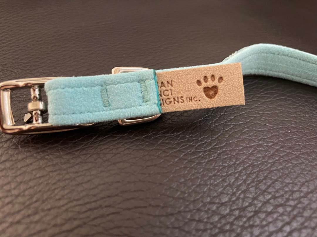 SUSANLANCI スワロフスキー首輪　スーザンランシー　ティファニーブルー