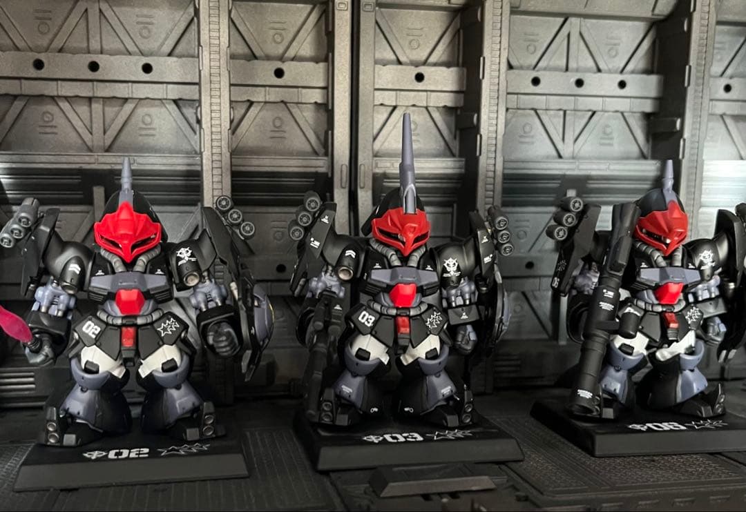 ガンダムコンバージ　黒い3連星　ヤクトドーガ　リペイント