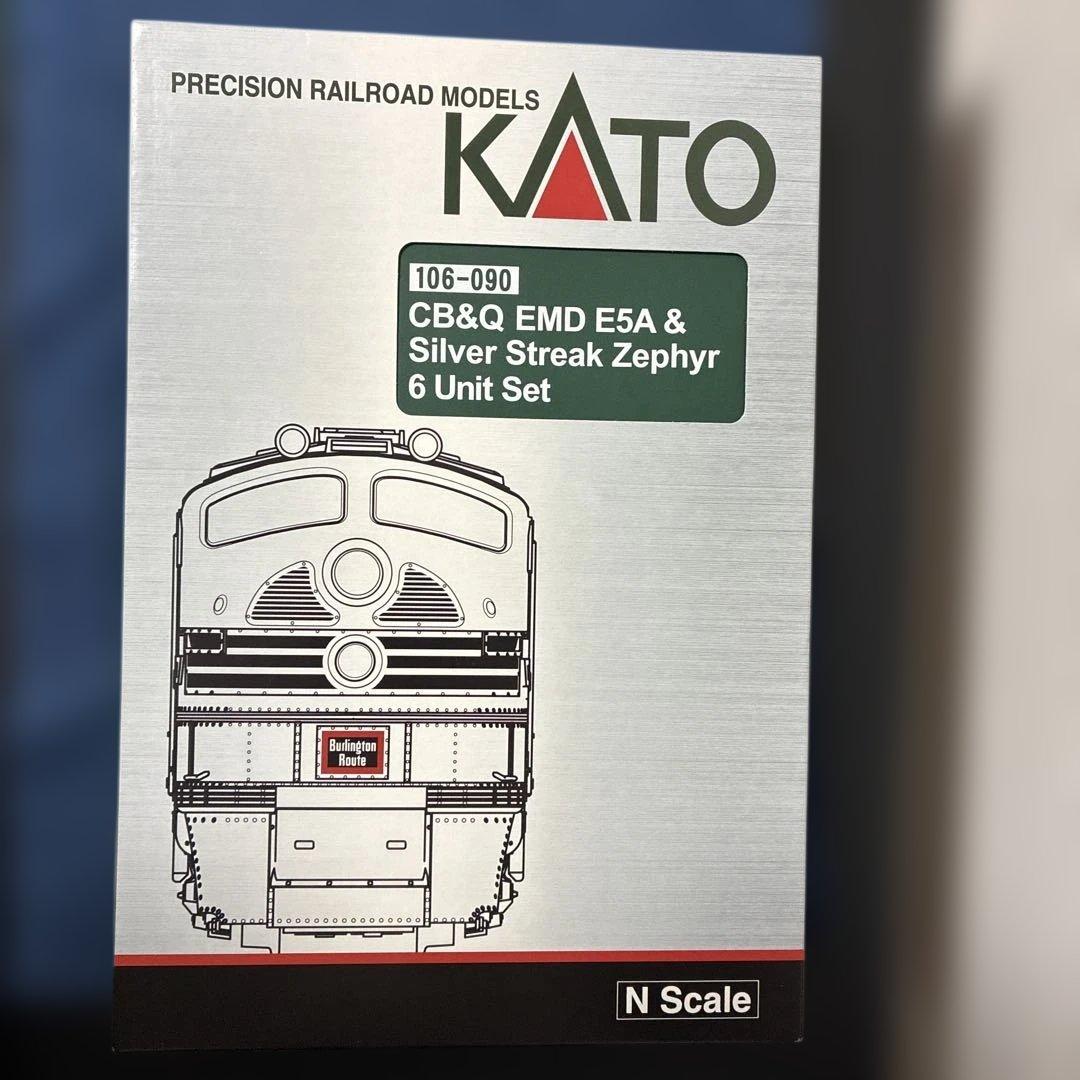 KATO CB&Q EMD E5A シルバーストリークゼファー 6ユニットセット