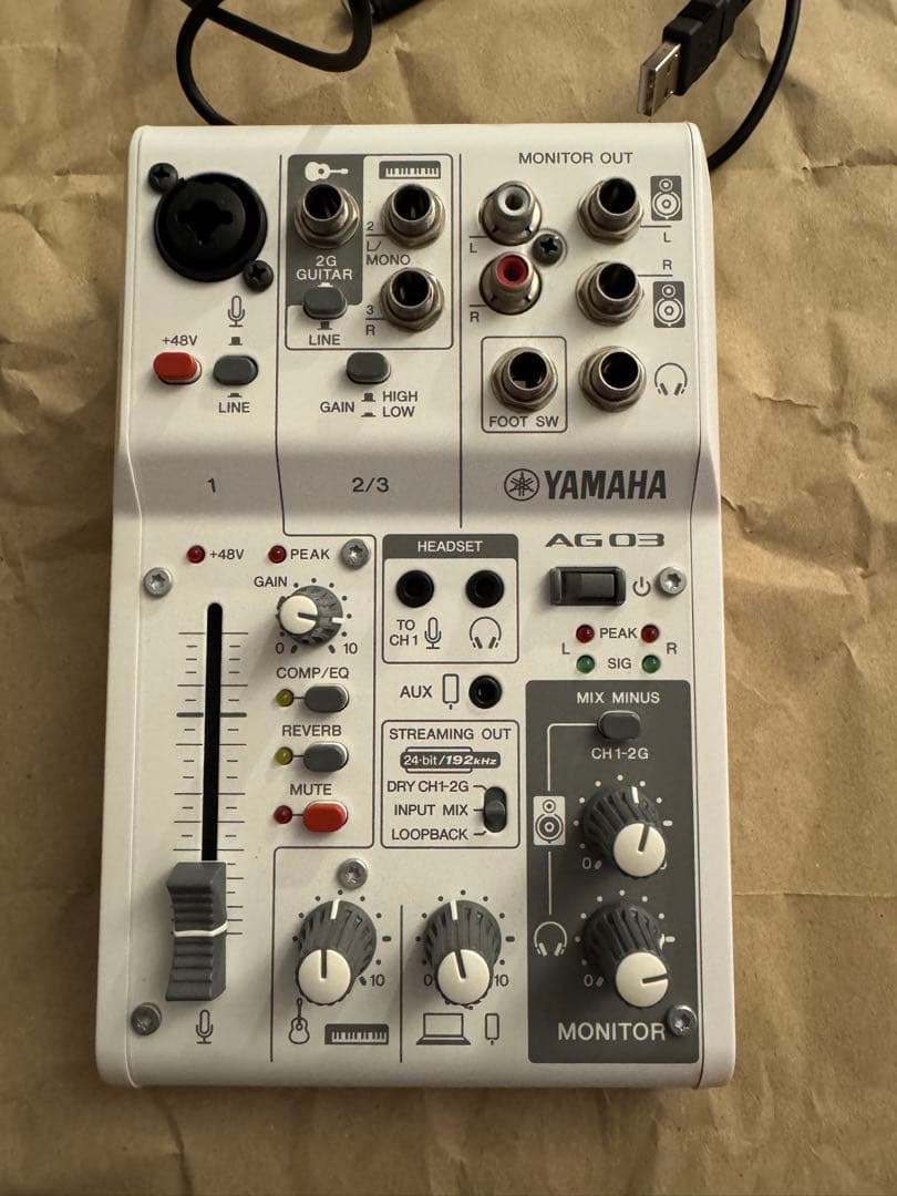 YAMAHA AG03mk2 ストリーミングミキサー