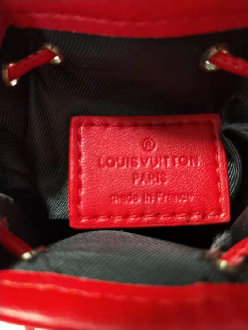 VIP限定 ノベルティ レッド×ホワイト水玉デザインのバケットバッグ