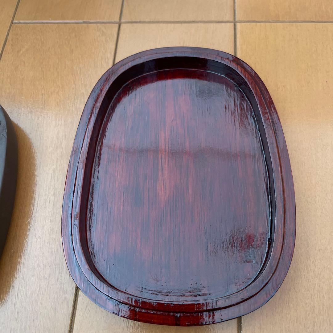 端渓硯　梅刻硯　すずり　宋坑　彫花硯　硯