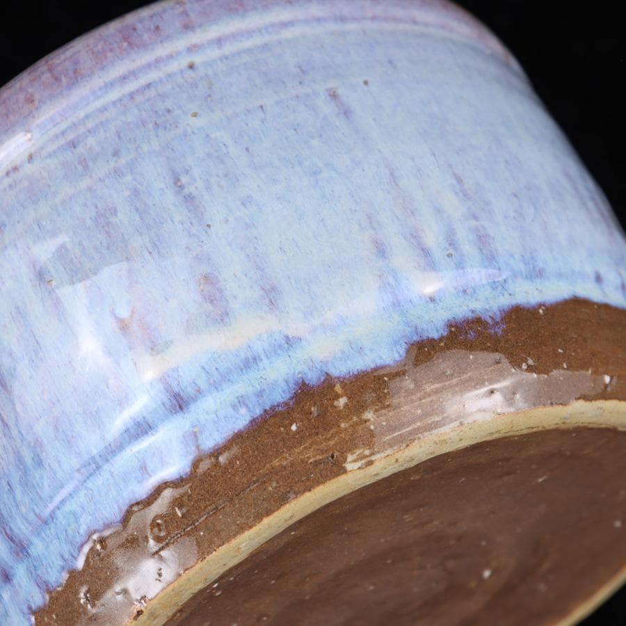 Y3107-2 茶道具 康起造 萩焼水指 共箱 替え蓋付　　　R.R.R