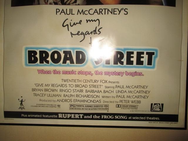 paul mccartney give my.. (RAREポスター送料込み)