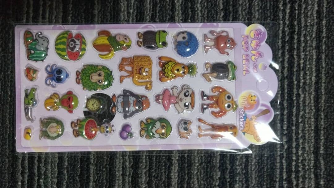 キャラクターシールセット かわいいデザイン 9個セット