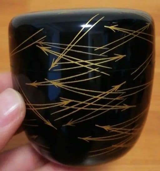 即中斎書付　初瀬川柳庵　象彦　棗　膳所　水指　三点まとめて