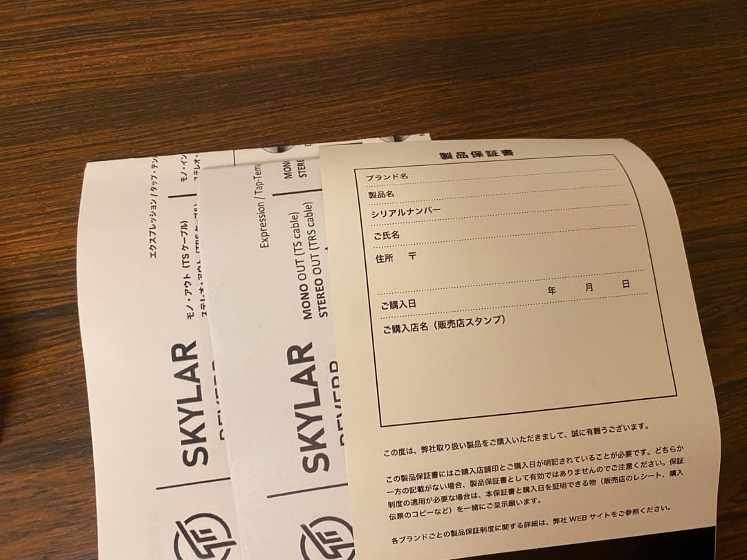 ジャンク　gfi system SKYLAR リバーブ エフェクター