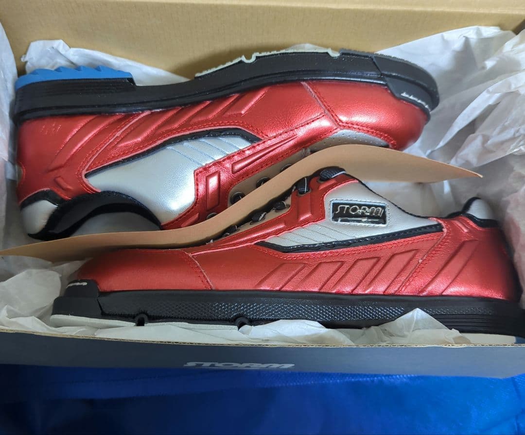 ストームSP3 ボウリングシューズ メタリックレッド サイズ25㌢ 左右兼用