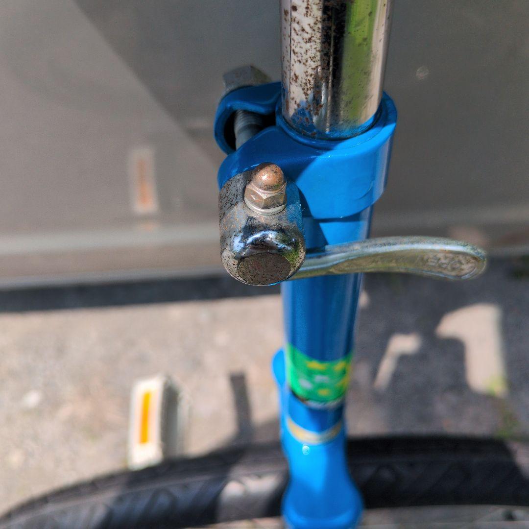 【値下げ】MIYATA 一輪車 フラミンゴ　青　ミヤタ　ブルーカラー　24インチ