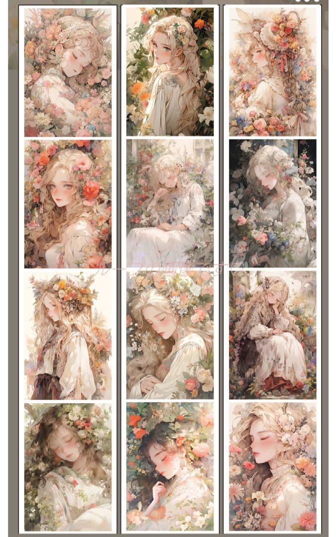 廃盤品✩J834＃花雾睡美人(贝壳光)听风芥尘切り売り海外人物女の子AIマステ