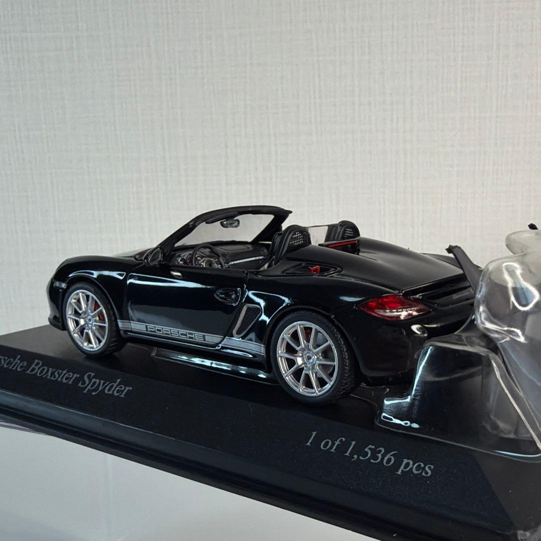 ミニカー Porsche Boxter Spyder 2010 Black /PMA