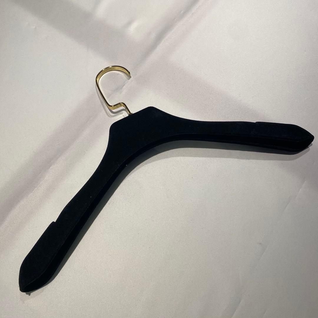 AngelR　ベルベットハンガー　ドレスハンガー　衣装掛け　20個セット　黒×金