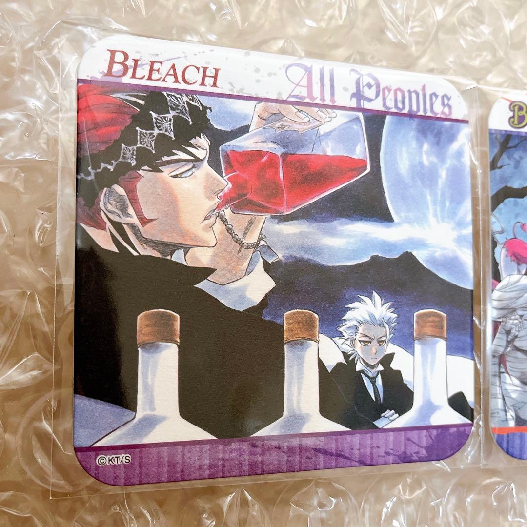 BLEACH アートコースター 原作柄 黒崎一護日番谷冬獅郎阿散井恋次ルキア雨竜