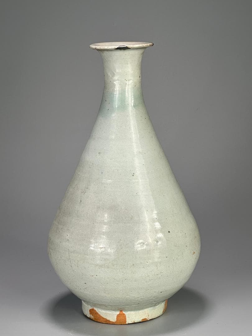 韓国美術　李朝時代　白磁　大徳利　大花瓶　堅手　時代　古物保証　朝鮮古陶磁