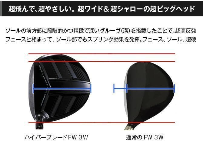 【新品】高反発＆激飛び兵器！ ハイパーブレードFW 2本セットドラコンATTAS