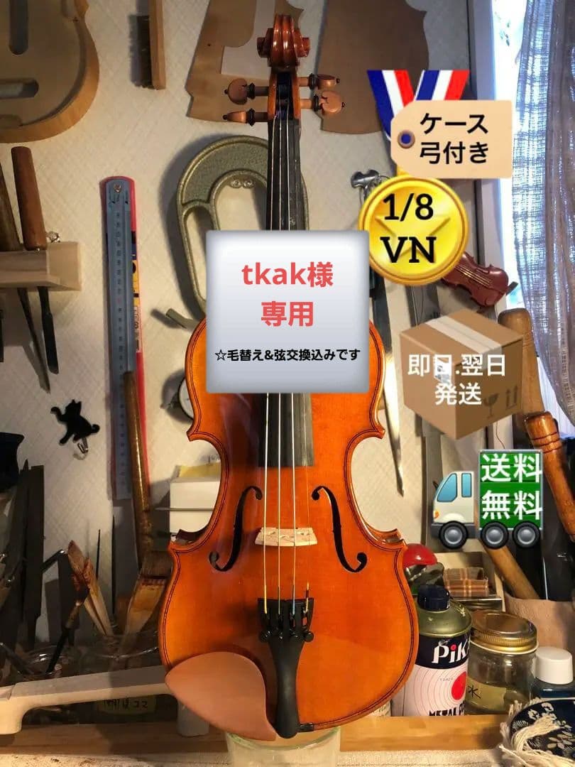 【駒&魂柱調整済】カルロジョルダーノ分数バイオリン VS-2 1/8