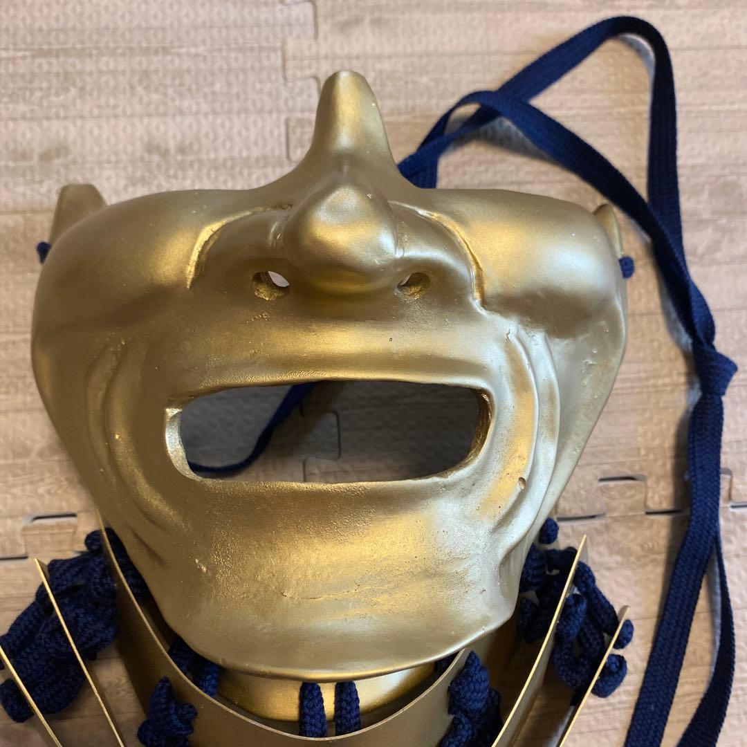 【着用可能】手作り　武具　鎧兜　甲冑　等身大　半頬　面頬　mempo mask