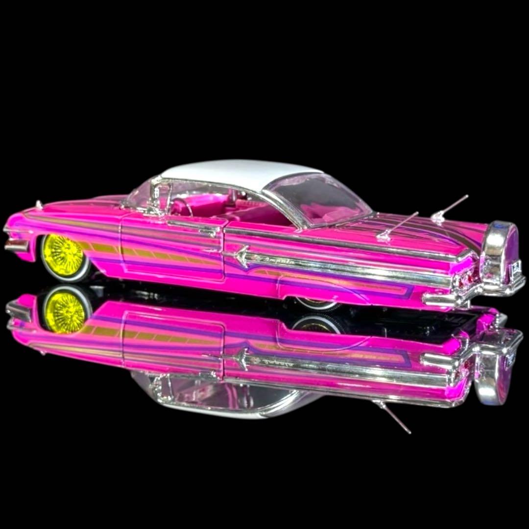 Jada Toys《 '60 シボレー インパラ ローライダー 桃 》 #開封品