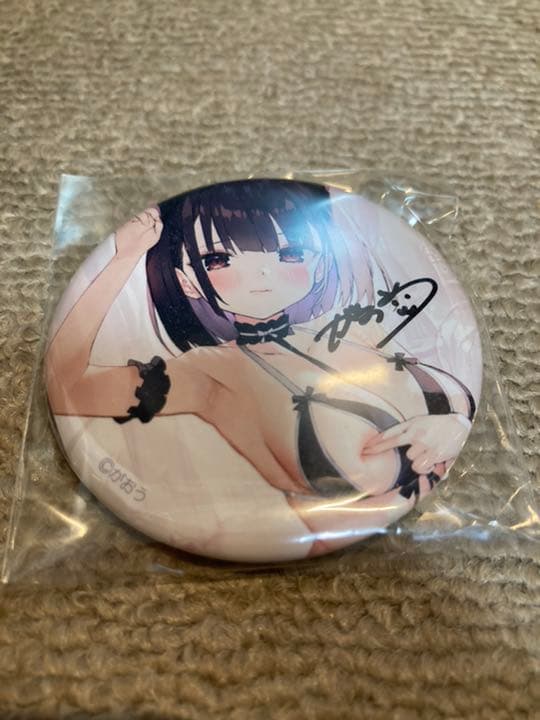 がおう先生　ガチャシークレット　直筆サイン缶バッジ