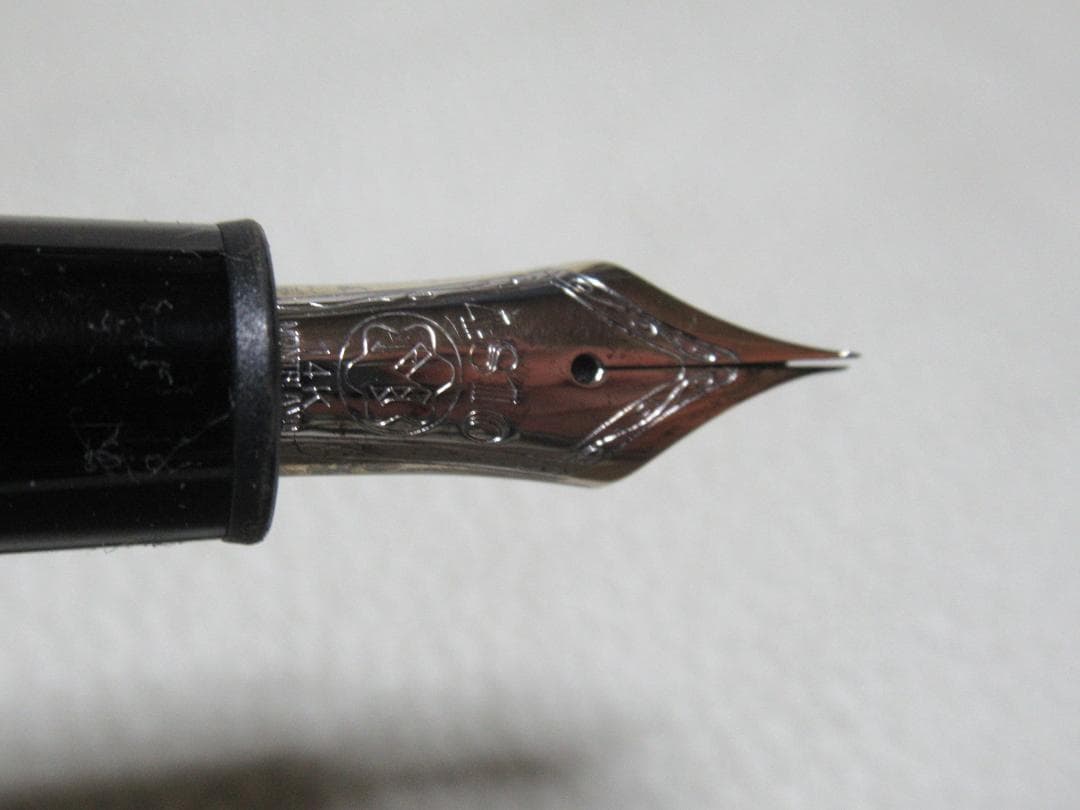 修理必要 1990年代◆モンブラン ル・グラン146 黒 ペン先中白 F 14K