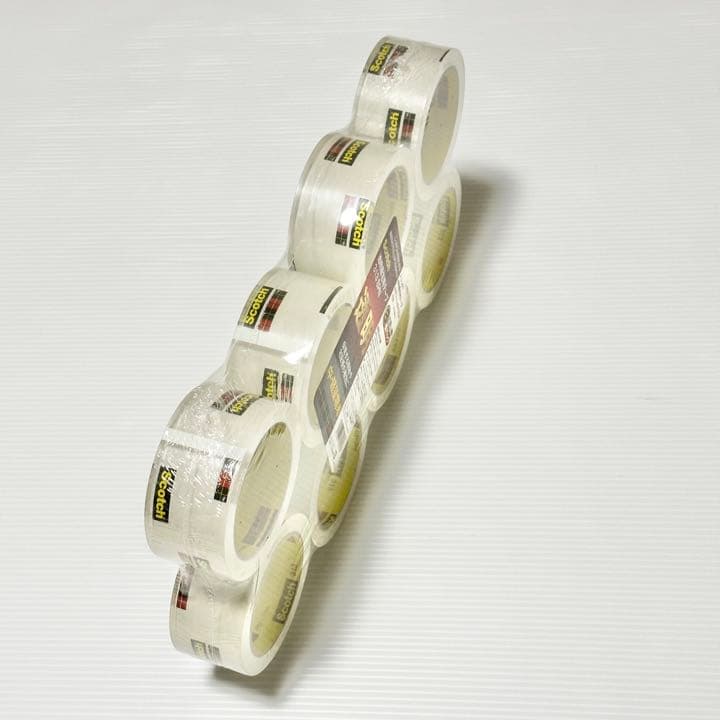 未開封品！ 3M SCOTCH スコッチ 梱包 ガムテープ 中軽量用 8巻パック
