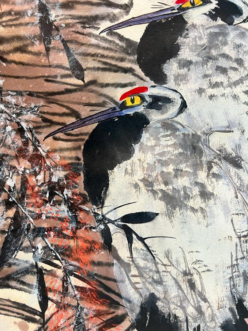 掛軸 晴風「昭和時代」手描き水墨画 世界に二つとない宝物