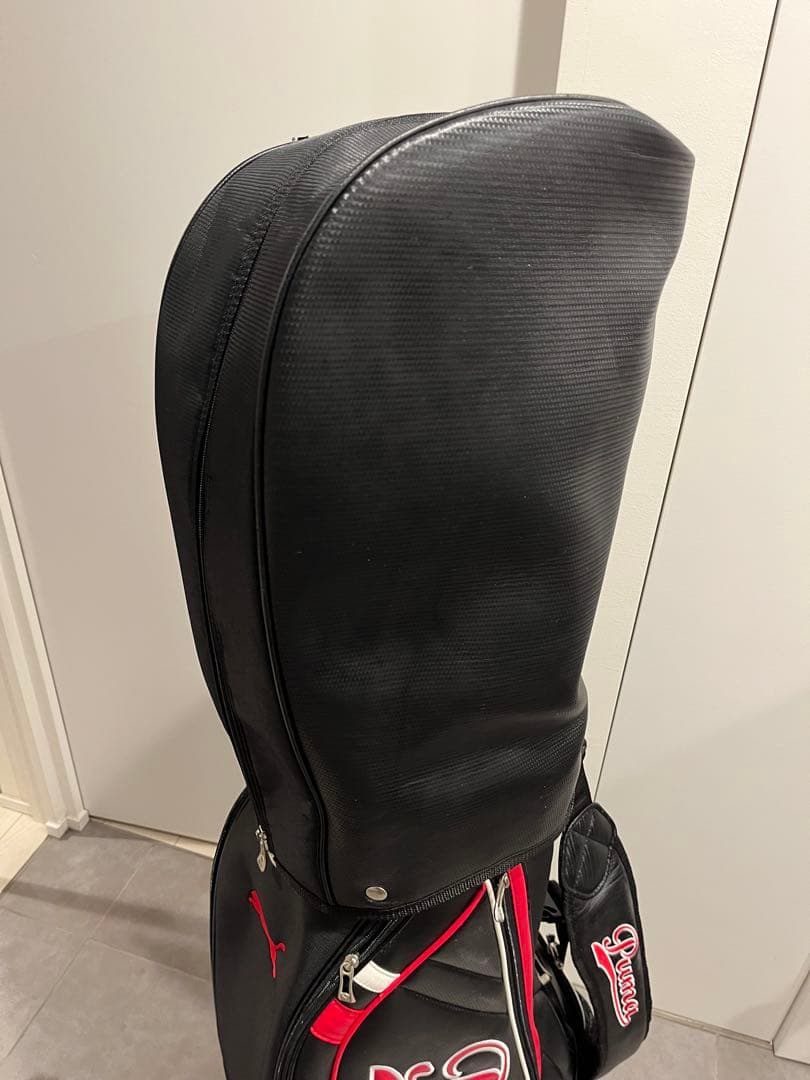 Puma キャディバッグ 黒/赤 練習場のみ使用 室内保管