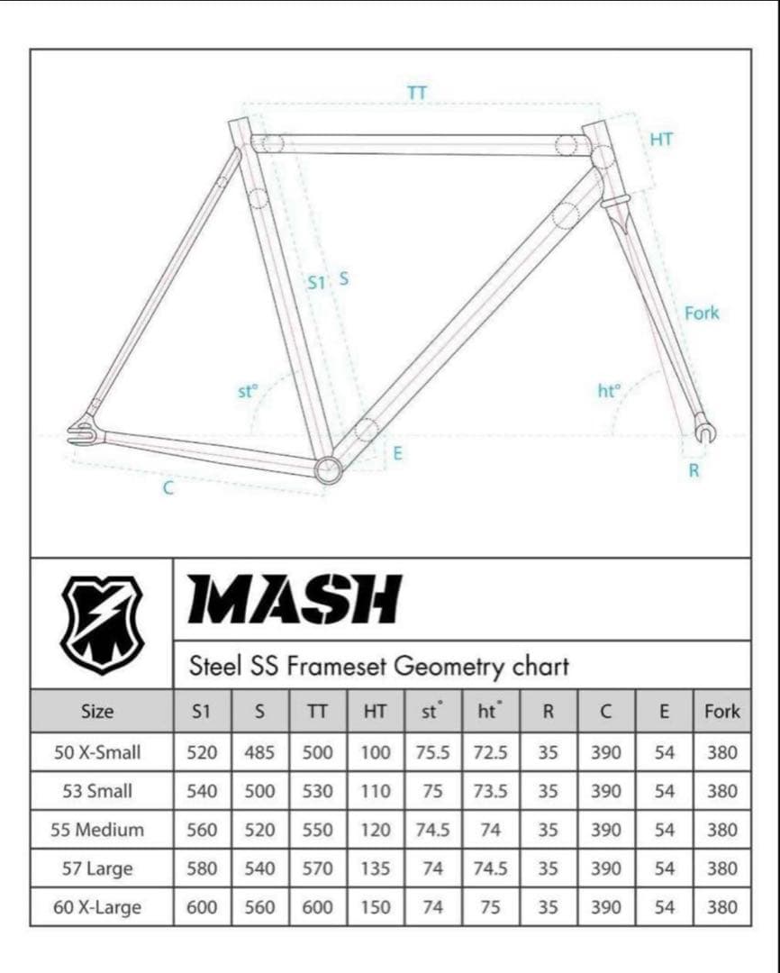MASH steel neon fade steel MASHSF フレーム S