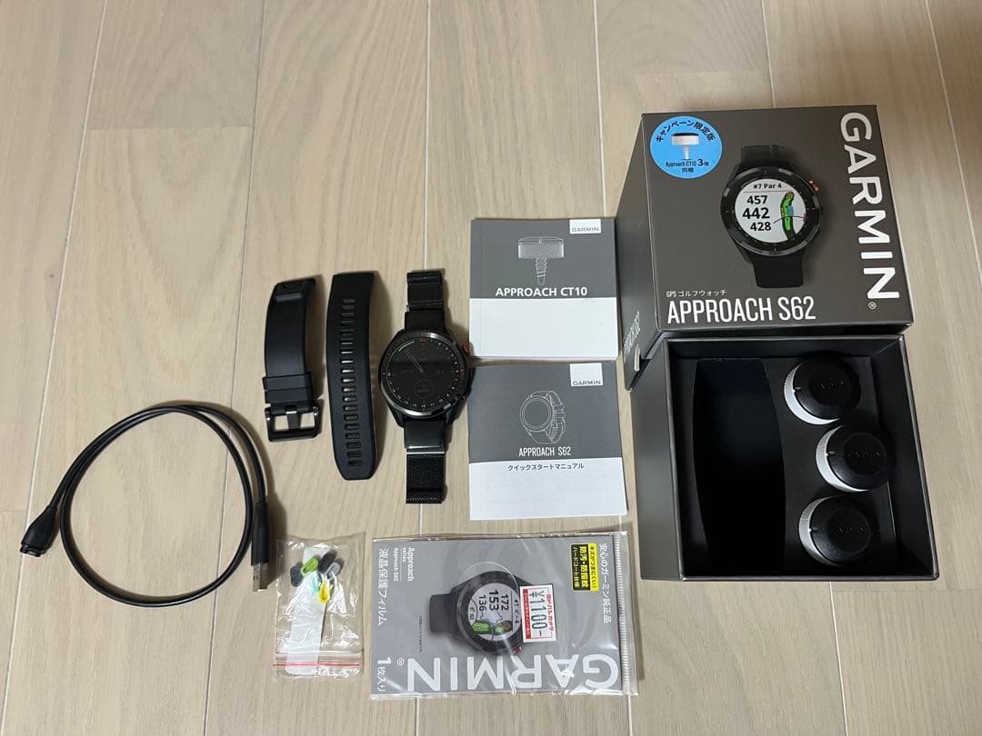 GARMIN APPROACH S62 CT10 3個つき GPSゴルフウォッチ