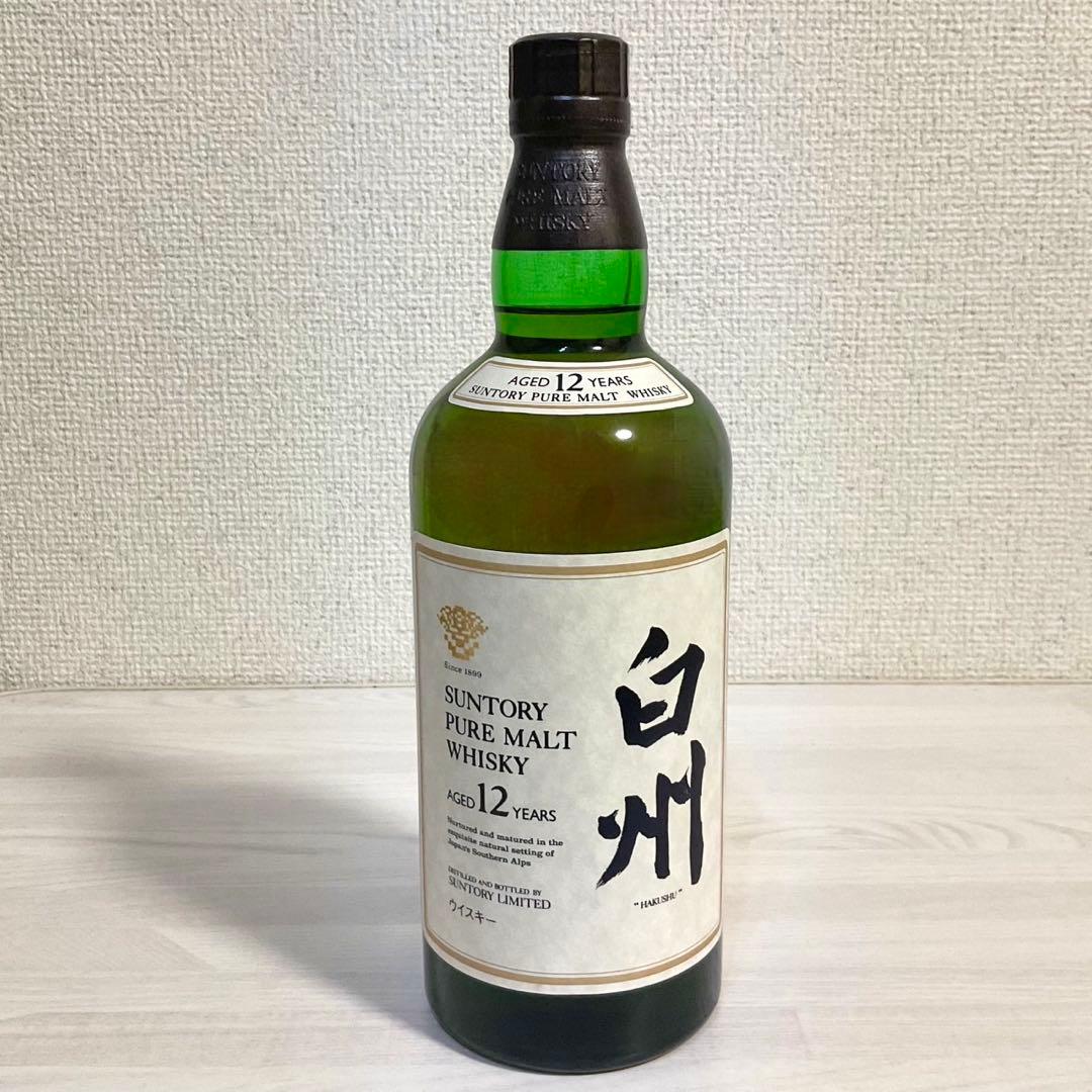 SUNTORY ウイスキー 白州12年 ピュアモルト 華ラベル 750ml