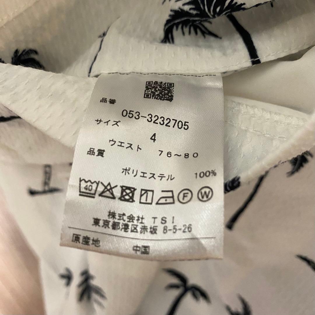 新品タグ付き　パーリーゲイツ　ヤシの木柄ショートパンツ　サイズM