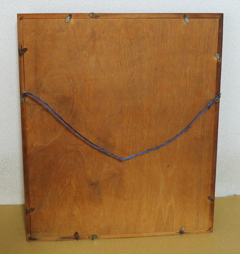 【宝石画・貴石画】花瓶の花【東商・刻印付き】