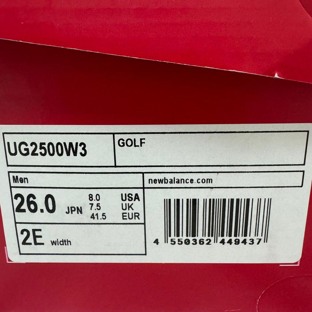 【売切値下】New Balance UG2500W3ゴルフシューズ26cm