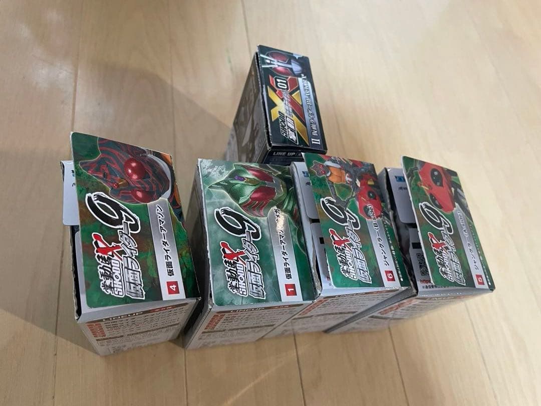 主に昭和仮面ライダー掌動（shodo）の52体と可動超造形魂PART 1の10体